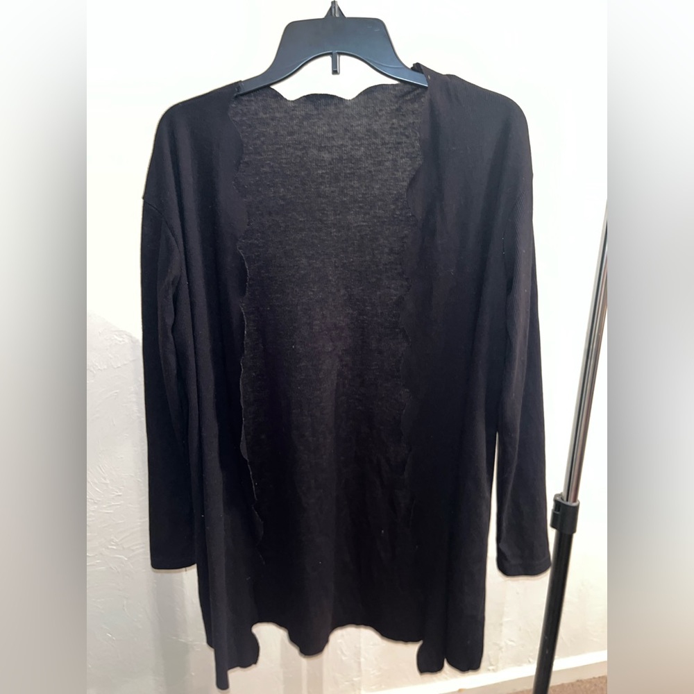Scalloped border cardigan